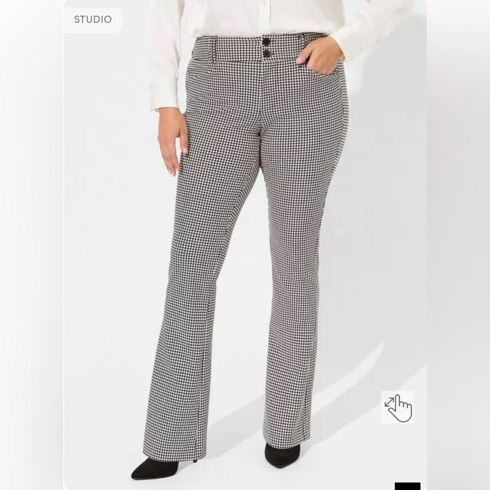 Studio Luxe Ponte Houndstooth Trouser Boot